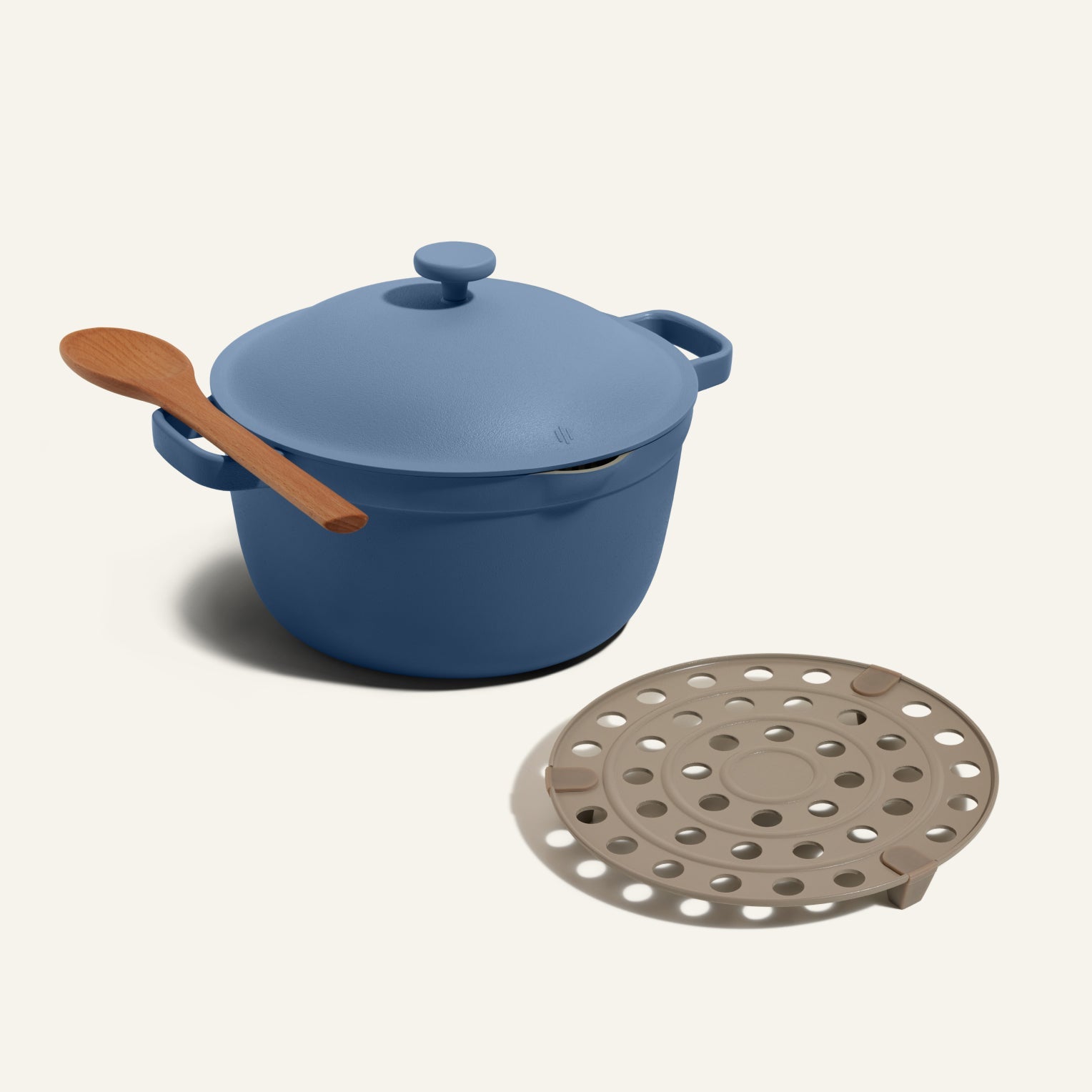 Batterie de cuisine céramique antiadhésive polyvalente 6 L + grille de cuisson