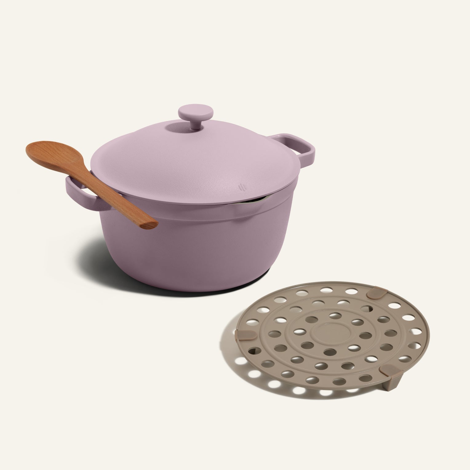 Batterie de cuisine céramique antiadhésive polyvalente 6 L + grille de cuisson