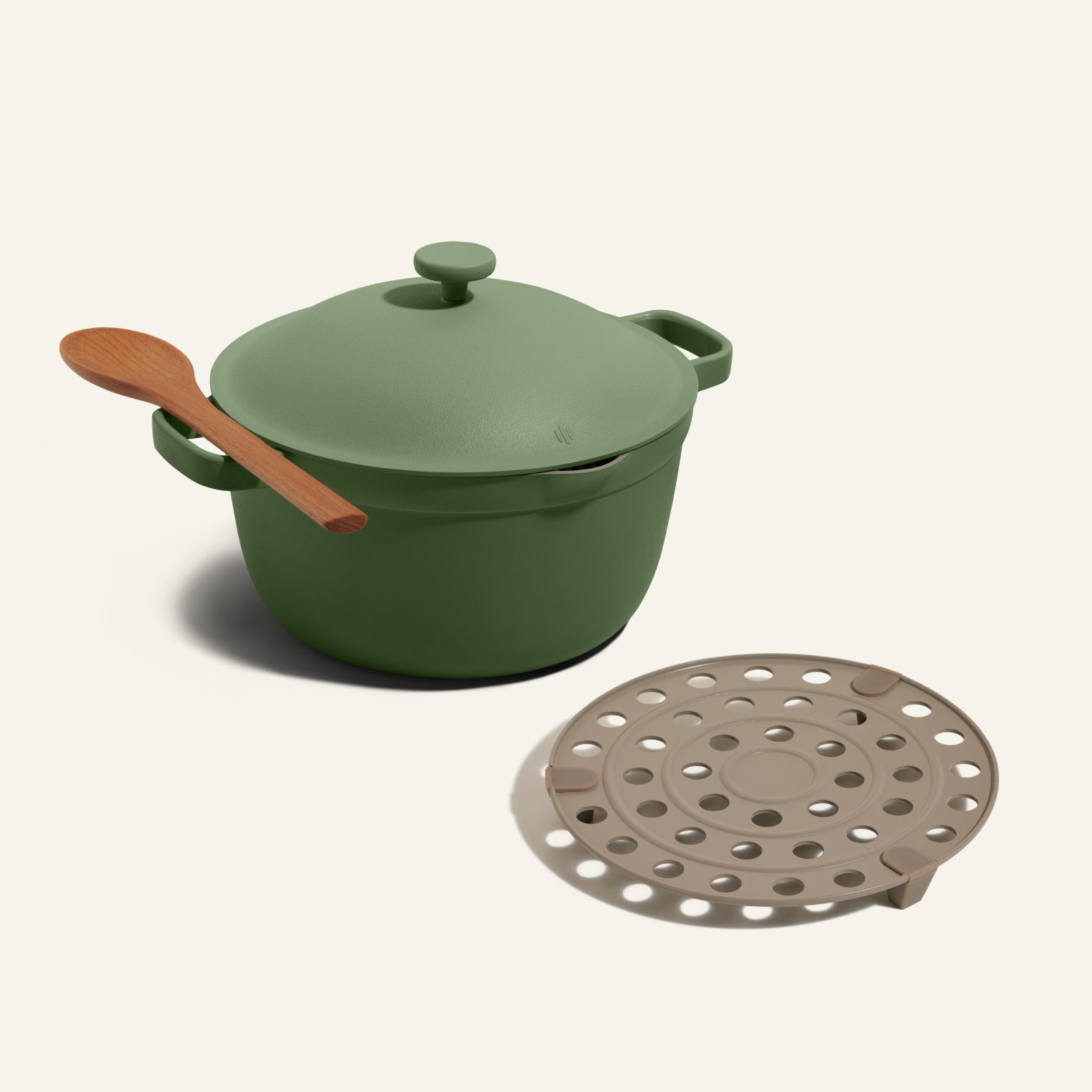 Batterie de cuisine céramique antiadhésive polyvalente 6 L + grille de cuisson