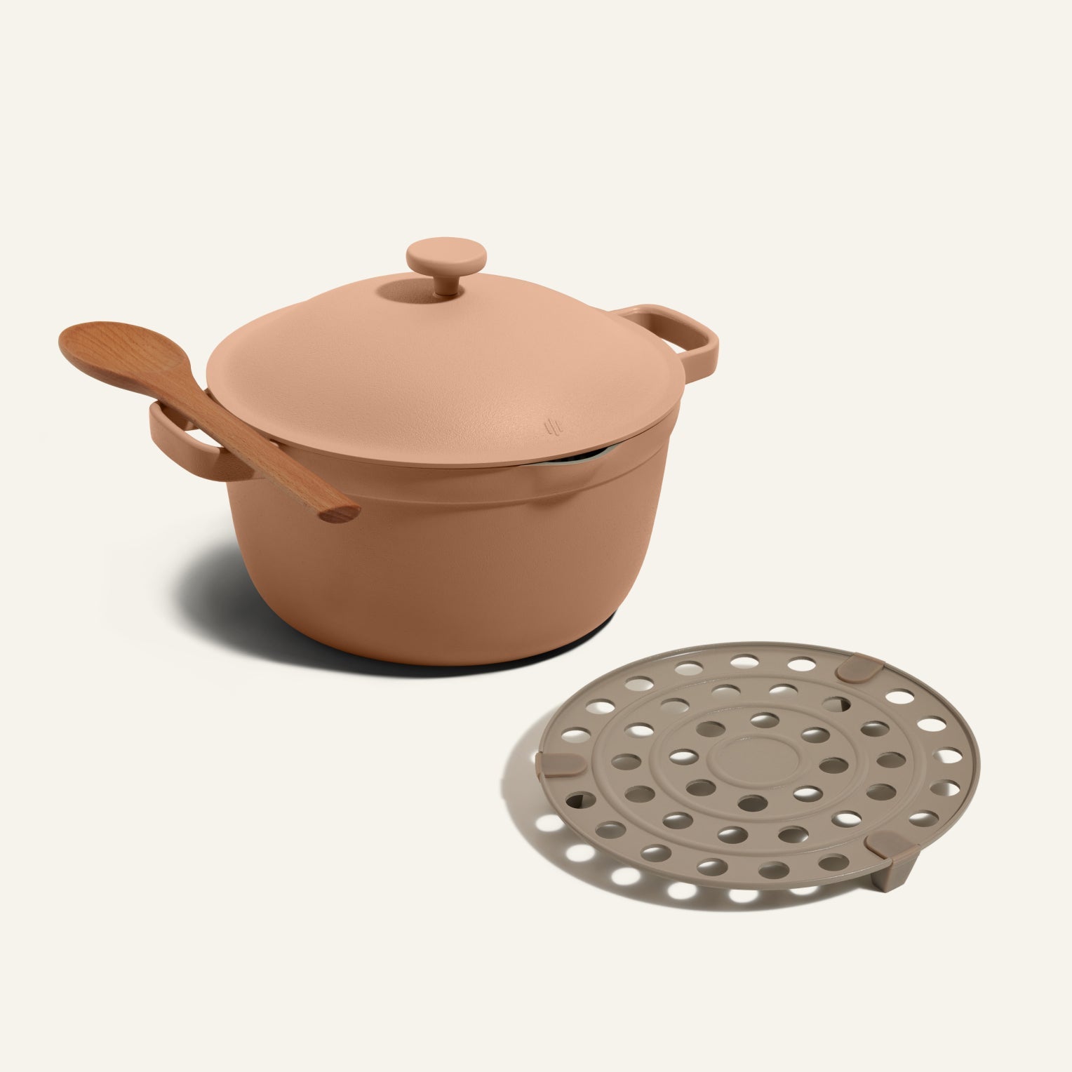 Batterie de cuisine céramique antiadhésive polyvalente 6 L + grille de cuisson