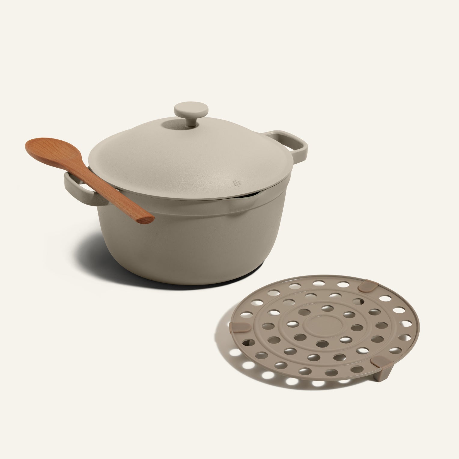 Batterie de cuisine céramique antiadhésive polyvalente 6 L + grille de cuisson