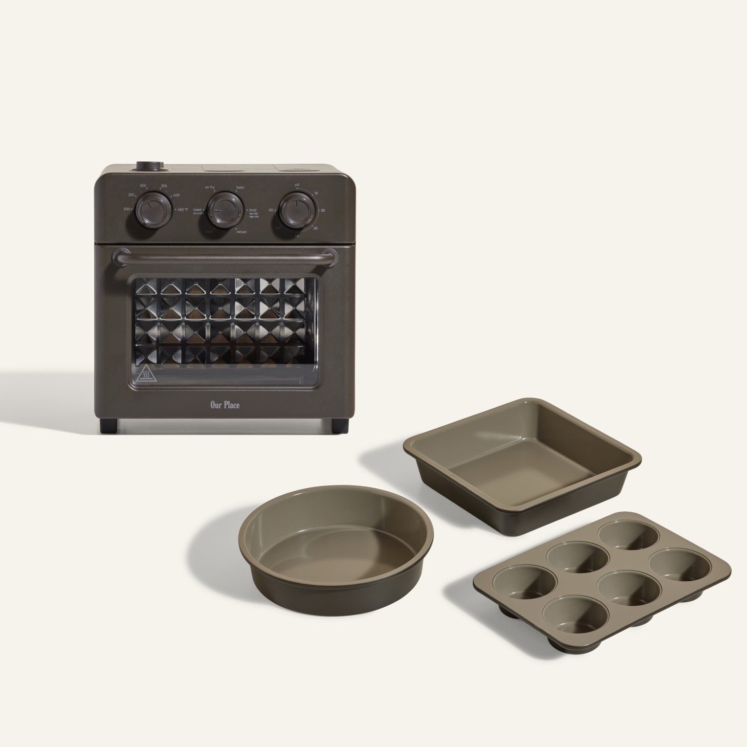 Friteuse à air et four grille-pain 6-en-1 + kit de pâtisserie