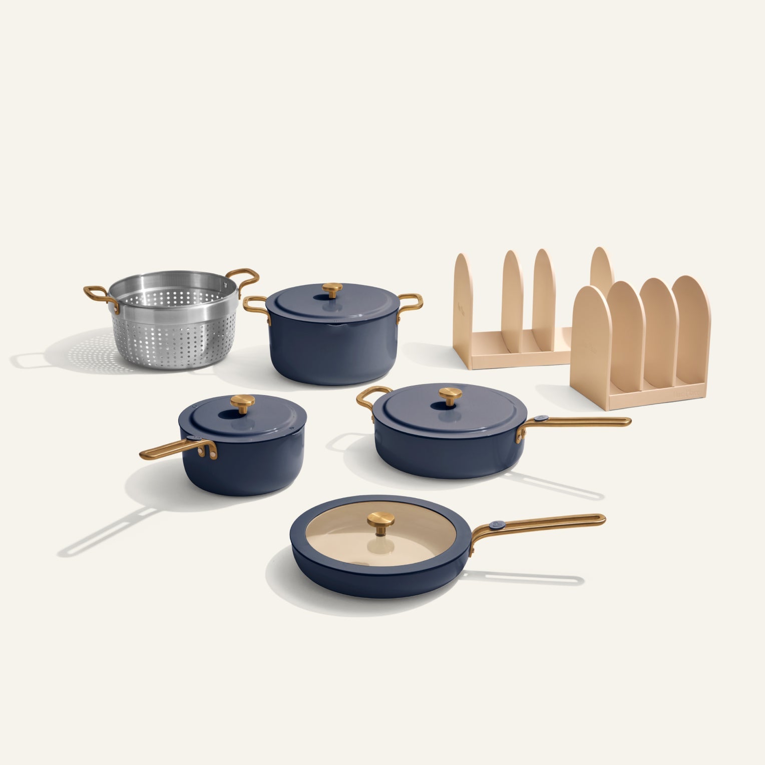 Batterie de cuisine en céramique antiadhésive 11 pièces