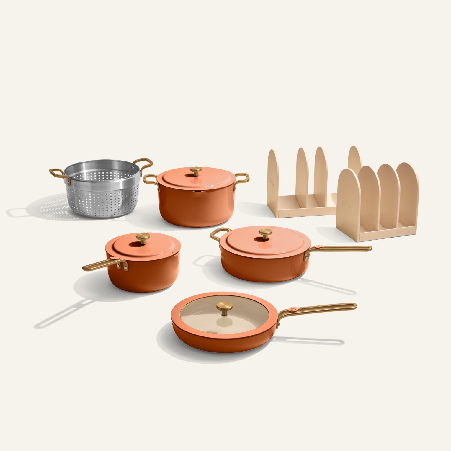 Batterie de cuisine en céramique antiadhésive 11 pièces