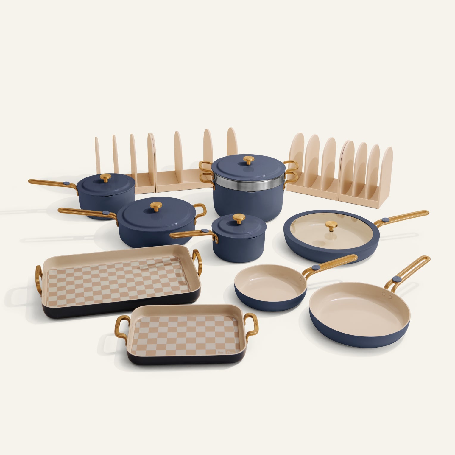 Batterie de cuisine et de cuisson antiadhésive en céramique, 21 pièces