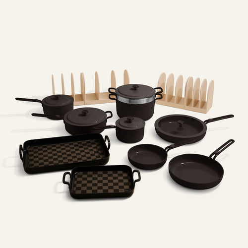 Batterie de cuisine et de cuisson antiadhésive en céramique, 21 pièces