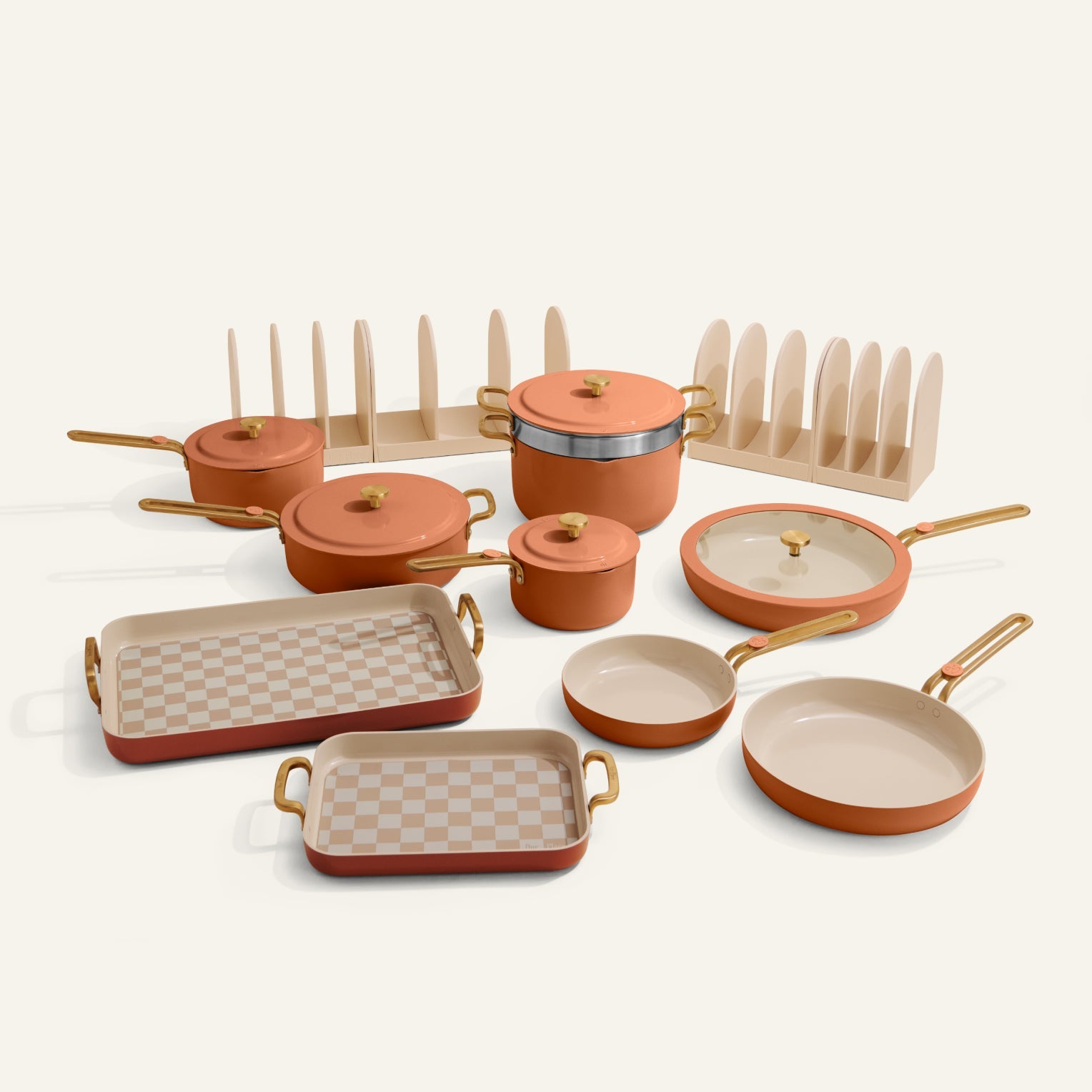 Batterie de cuisine et de cuisson antiadhésive en céramique, 21 pièces