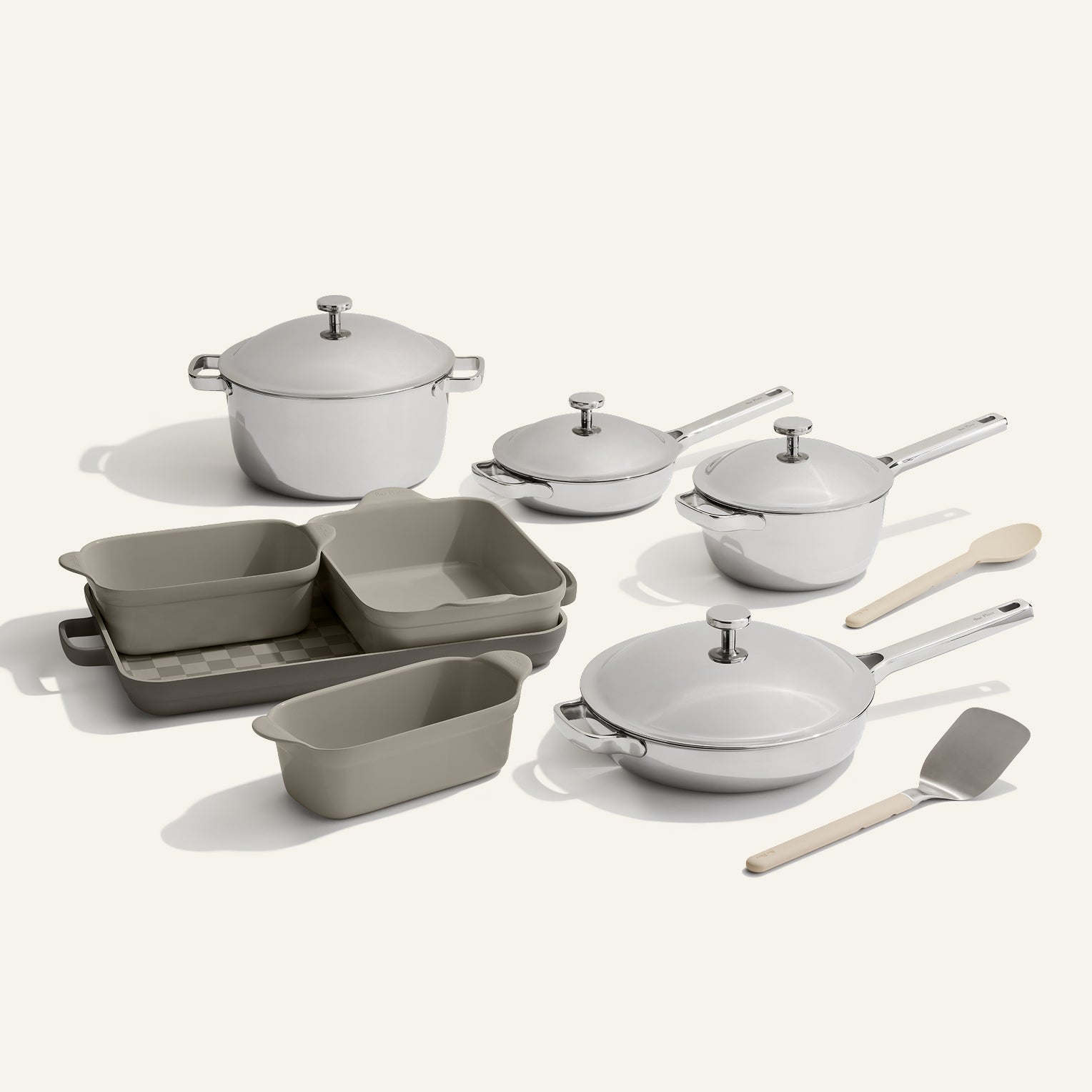 Batterie de cuisine et de cuisson antiadhésive en titane et céramique