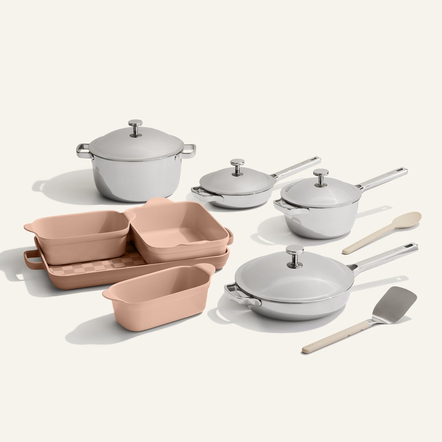 Batterie de cuisine et de cuisson antiadhésive en titane et céramique