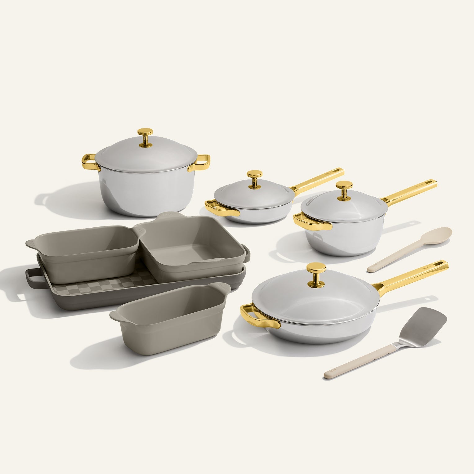 Batterie de cuisine et de cuisson antiadhésive en titane et céramique