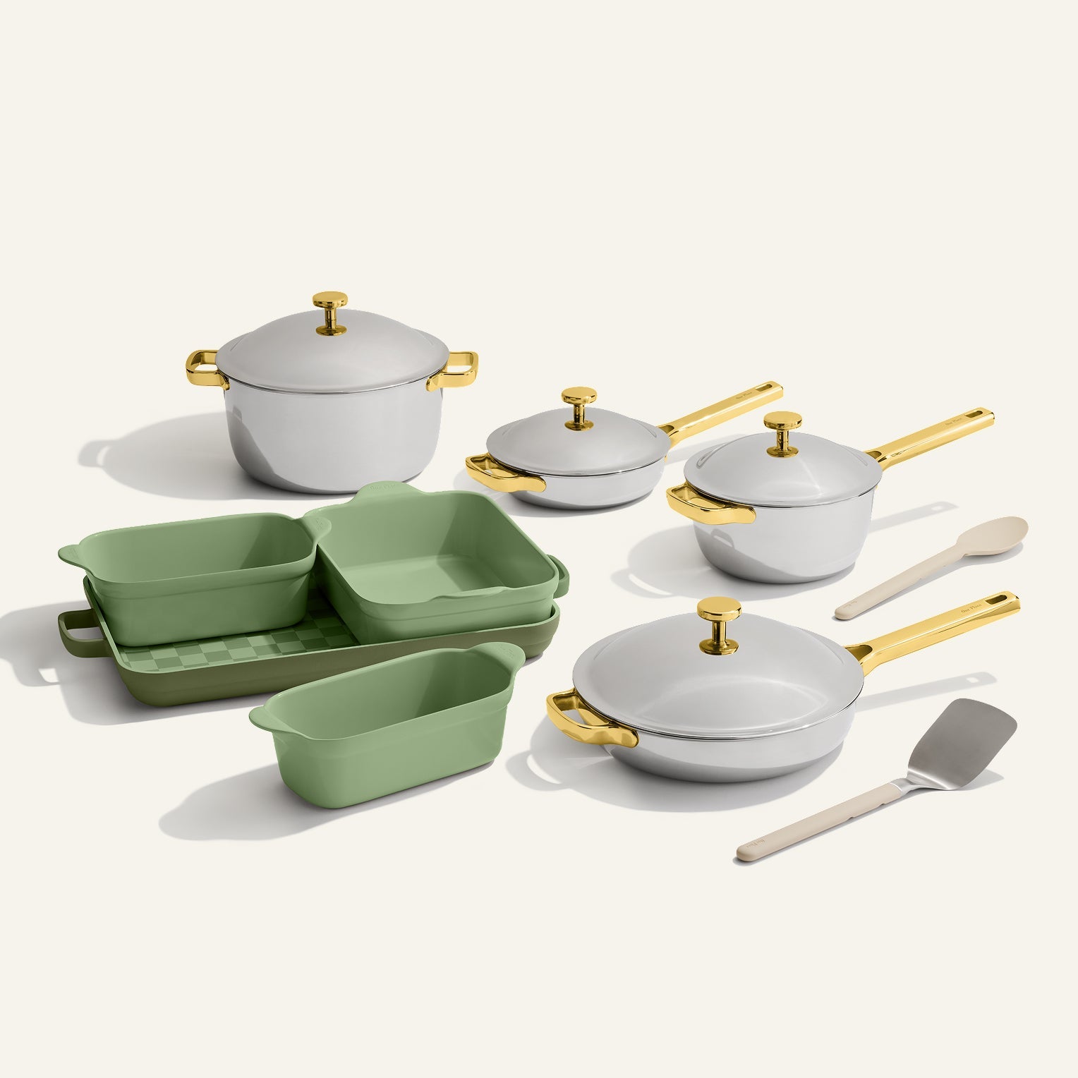 Batterie de cuisine et de cuisson antiadhésive en titane et céramique