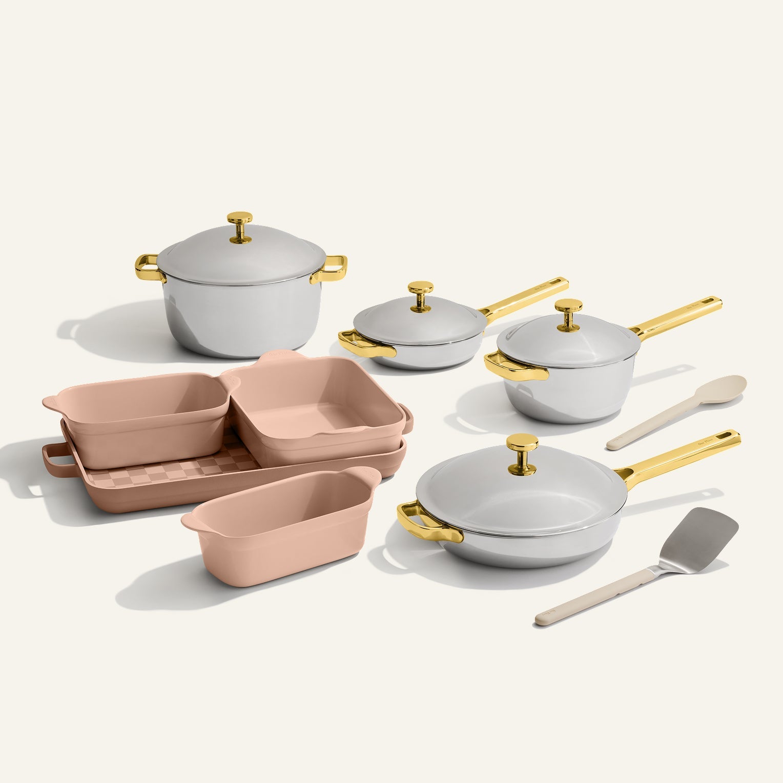 Batterie de cuisine et de cuisson antiadhésive en titane et céramique