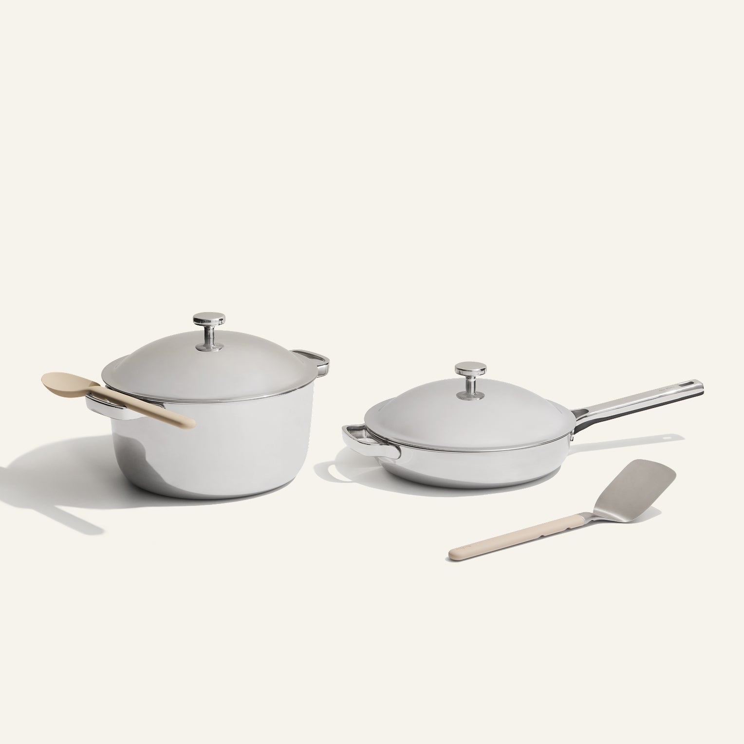 Batterie de cuisine duo 2 pièces sans revêtement en titane