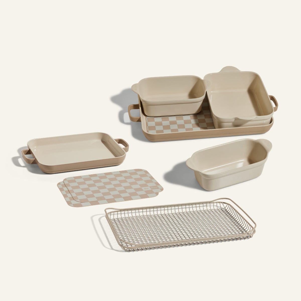 Ensemble d'ustensiles de cuisson antiadhésifs avec accessoires