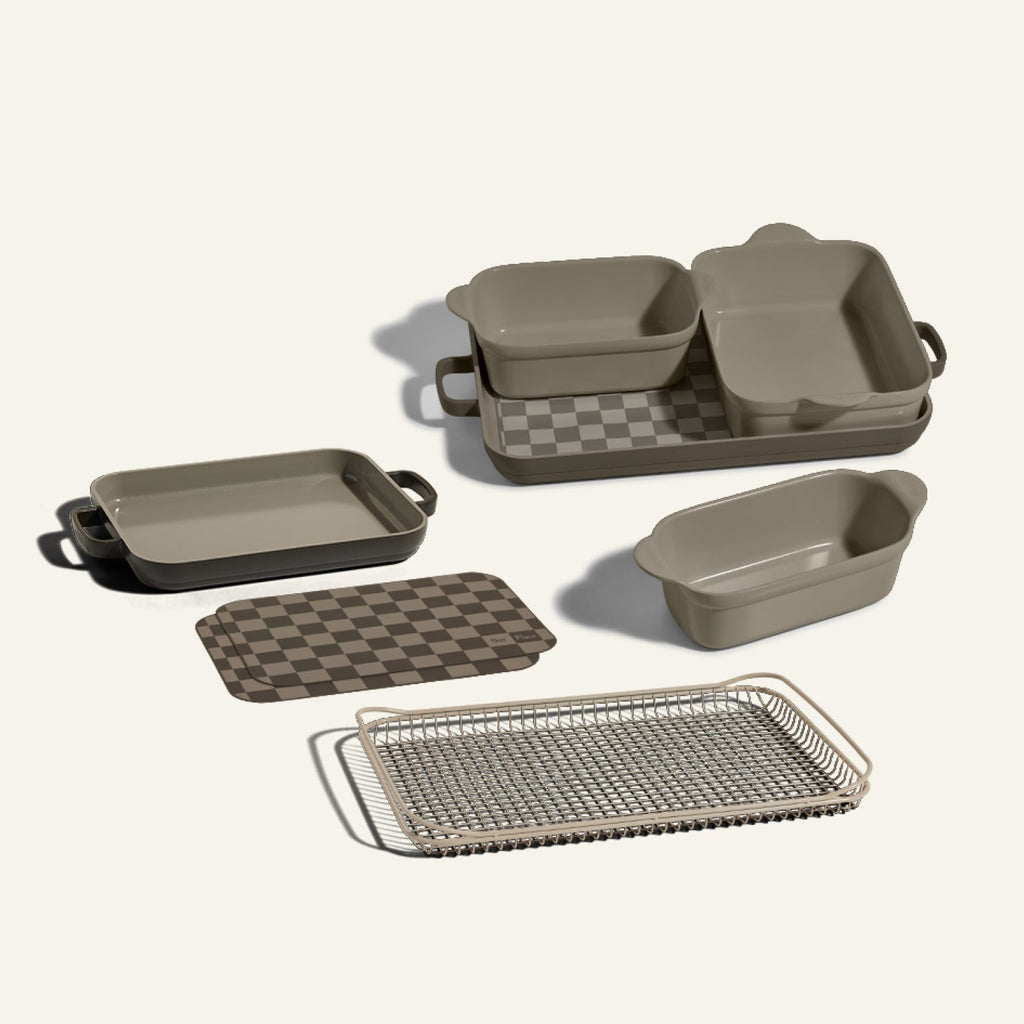 Ensemble d'ustensiles de cuisson antiadhésifs avec accessoires