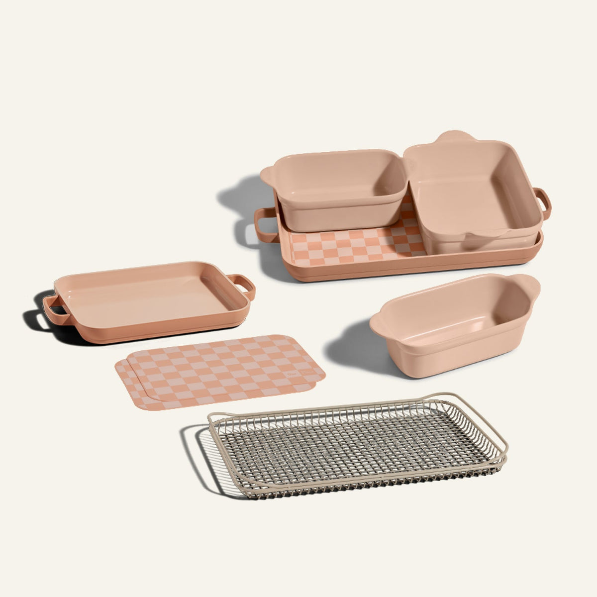 Ensemble d'ustensiles de cuisson antiadhésifs avec accessoires