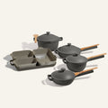 Batterie de cuisine et de cuisson antiadhésive en céramique de 18 pièces
