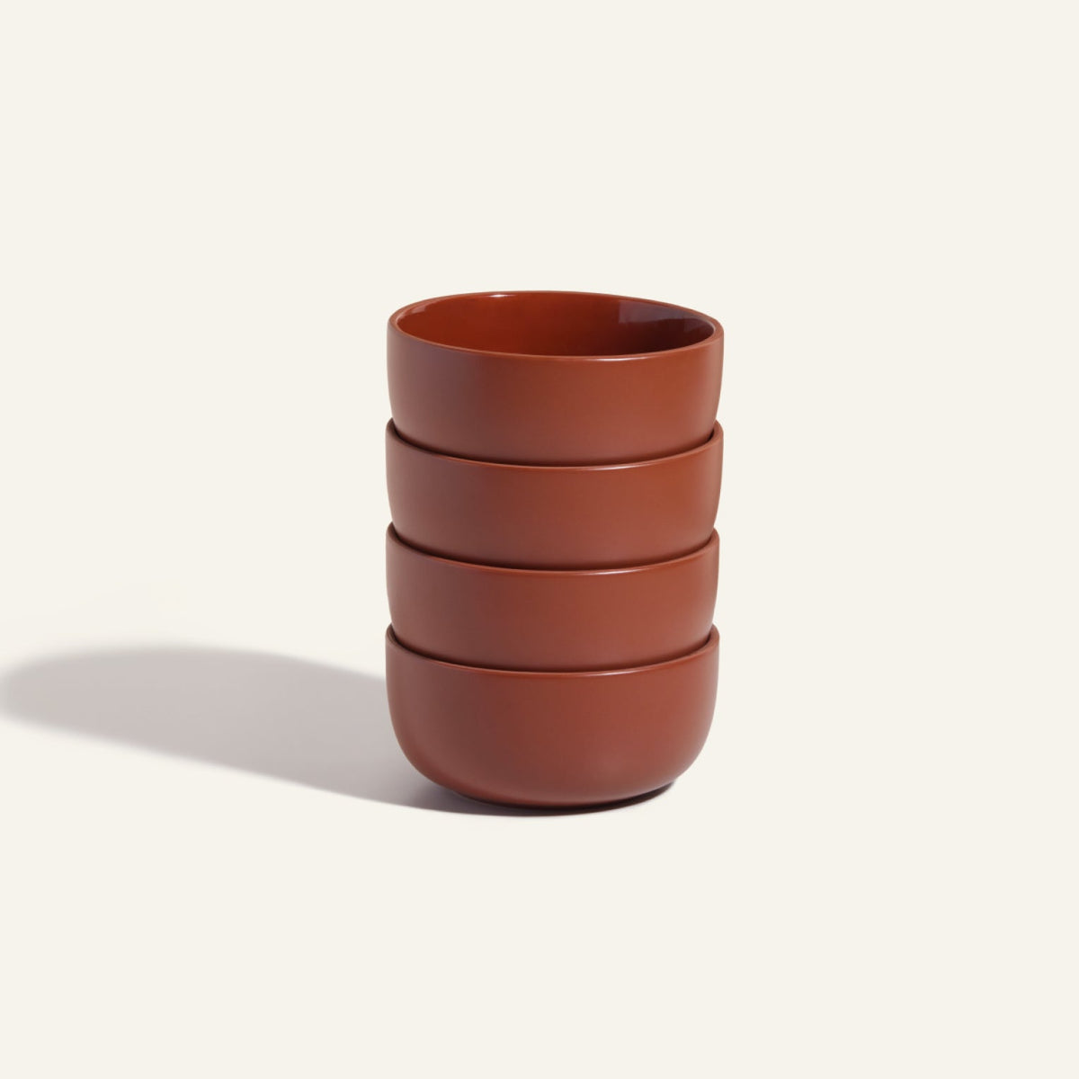 Ensemble de 4 bols à soupe en céramique émaillés à la main
