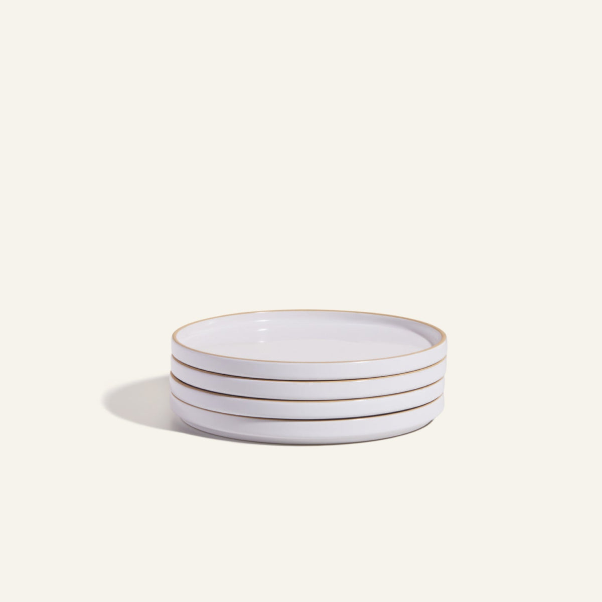 Assiettes à salade en céramique émaillées à la main, lot de 4